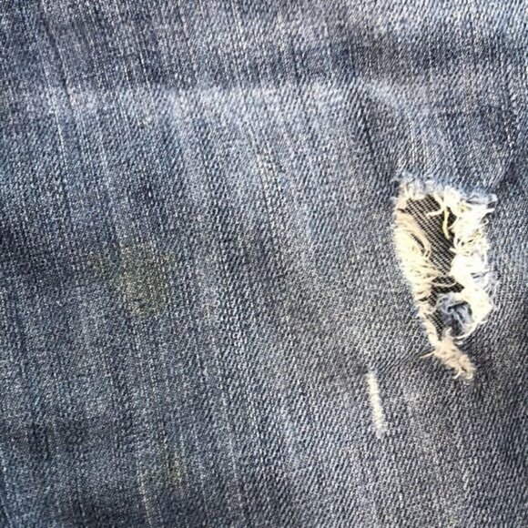 Rock & Republic Skinny Boot Cut Jeans Distressed Faded Dark Denim 27 - Picture 9 of 11